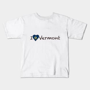 I Love Vermont Kids T-Shirt